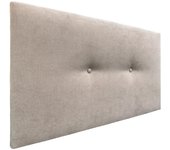 Dhome cabecero de tela liso aqualine con botones 105x50cm camas 105 - beige