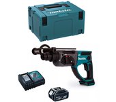 Martillo perforador makita dhr202rtj1 (1 x 5,0 ah + dc18rc + makpac 3)