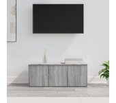 Mueble de tv | mueble de salón | mesa de tv madera contrachapada gris sonoma 80x34x30 cm cfw80687