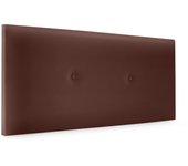 Dhome cabecero de polipiel liso con botones 110x50cm camas 105 - chocolate