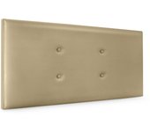 Dhome cabecero de polipiel con 2 hileras de botones 105x50cm camas 105 - champán