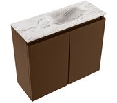 Mondiaz ture-dlux 60cm mueble fondo reducido rust. eden lavabo posición derecho glace. 1 orificio.