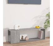 Mueble de tv | mueble de salón | mesa de tv madera contrachapada gris sonoma 100x24x32 cm cfw27600