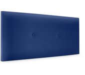 Dhome cabecero de polipiel liso con botones 110x50cm camas 105 - azul