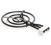 Paellero triple aro 60cm, quemador de gas butano, camping gas, rosco para paellas, plancha, briebe, negro, , mod600