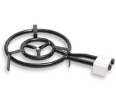 Paellero doble aro 50cm, quemador de gas butano, camping gas, rosco para paellas, plancha, briebe, negro, , mod500