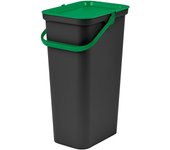 Cubo de basura para reciclaje tontarelli moda 24 l negro