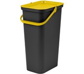 Cubo de basura para reciclaje tontarelli moda 24 l amarillo