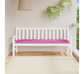 Cojín para banco de jardín rosa tela oxford 180x50x7 cm