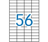 Etiquetas permanentes blancas 52.5 x 21.2 mm - 100 hojas apli