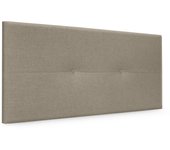 Dhome cabecero de lino natural con botones 95x50cm camas 90 - tierra