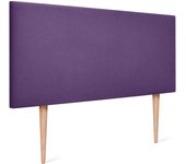 Dhome cabecero de tela aqualine liso 105x105cm con patas camas 105 - lila