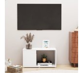 Mueble tv blanco aglomerado 60x24x32 cm