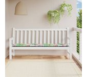Cojín banco de jardín tela multicolor 200x50x3 cm