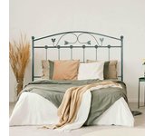 Cabecero de forja manchego, color negro verde cabezal para cama de 105 cm, cama juvenil (110 cm x 125 )