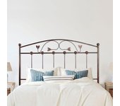 Cabecero de forja manchego, color negro cobre cabezal para cama de 105 cm, cama juvenil (110 cm x 125 )