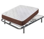 Colchón viscoelástico stylus + somier apolo | medida: 135x190 cm | con 5 patas de 32 cm