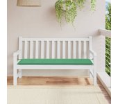 Cojín para banco de jardín verde tela oxford 150x50x3 cm