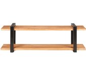 Mueble tv 130x40x40 cm madera maciza de acacia