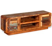 Mueble tv madera maciza recuperada 120 x 30 x 40 cm