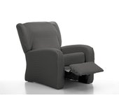 Funda sofá sillon relax playa gris 1 plaza - gris - relax - 4 piezas