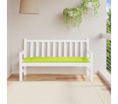 Cojín para banco de jardín verde brillante tela oxford 150x50x7cm