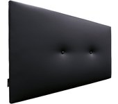 Dhome cabecero de polipiel liso con botones 110x50cm camas 105 - negro