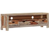 Mueble de tv | mueble de salón | mesa de tv madera maciza de sheesham 130x30x40 cm cfw66676