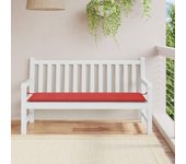 Cojín para banco de jardín rojo tela oxford 150x50x3 cm