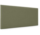 Dhome cabecero de lino natural liso 95x50cm camas 90 - verde