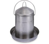 Bebedero inox. aves - 12 lts.