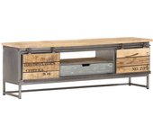 Mueble para tv | mueble de salón | mesa de tv de madera maciza de mango 120x30x40 cm cfw53191