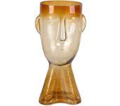 Jarron cristal cara 30cm ambar chantae