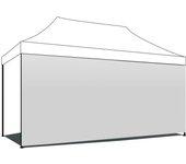 Lona lateral para cenador de jardín 3x4,5 m lona con sistema de rasgado varios colores blanco