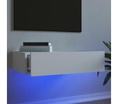 Mueble para tv | mueble de salón | mesa de tv con luces led blanco 60x35x15,5 cm cfw56624