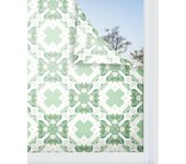Panorama vinilo para ventanas hidráulico oriental mosaico verde 60x100 cm - vinilos adhesivo para cristal - pegatina opaca - vinilo translúcido