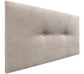 Dhome cabecero de tela aqualine liso con botones 110x50cm camas 105 - beige