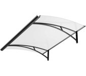 Arctom marquesina toldo de puerta alu antracita gomez 120x84,5 satinado