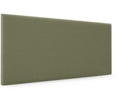 Dhome cabecero de lino natural liso 90x50cm camas 80/90 - verde