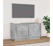 Mueble para tv | mueble de salón | mesa de tv madera contrachapada gris hormigón 80x35x45 cm cfw22492