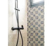 Mural en paneles para baño loures - pack 3 paneles: 980 x 980 mm, rojo
