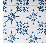Mural en paneles para baño loures - pack 3 paneles: 980 x 980 mm, azul