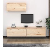 3 piezas muebles para tv | mueble de salón | mesa de tv madera maciza de pino cfw81941