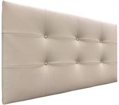 Dhome cabecero de polipiel capitoné 110x60cm camas 105 - beige