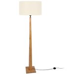Farola tosel idun tela trípode madera negra d45 x h161 cm