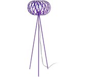 Farola tosel citrouille metal trípode púrpura d40 x h165 cm