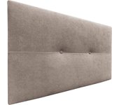 Dhome cabecero de tela aqualine con botones 105x50cm camas 105 - tierra