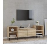 Mueble para tv | mueble de salón | mesa de tv madera contrachapada roble sonoma 160x35x55 cm cfw29318