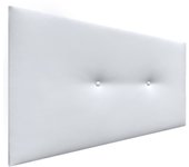 Dhome cabecero de polipiel liso con botones 110x50cm camas 105 - blanco