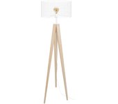 Farola tosel noiron metal trípode blanco natural d45 x h160 cm